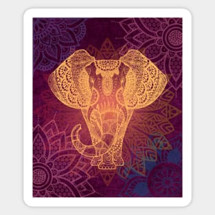 Mandala Elephant Sticker